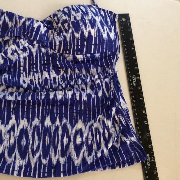 Tommy Bahama size 12 purple violet large Tankini swimwear bluish purple & white - Picture 8 of 15